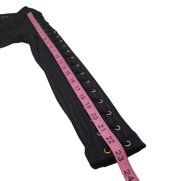 Jennifer Lopez Midnight Romance Lace Up Sleeve Dress Sz 4 - Picture 12 of 12